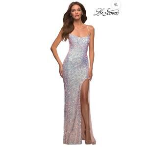 La Femme Pink Sequin Prom Dress Style No. 30371 NWT Size 0